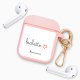 Housse pour Airpods silicone liquide rose Bichette Motif Ecriture Tendance La Coque Francaise