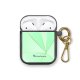 Housse pour airpods silicone liquide noir Vert géométrique Motif Ecriture Tendance La Coque Francaise