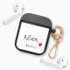 Housse pour airpods silicone liquide noir Rêver Motif Ecriture Tendance La Coque Francaise