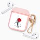 Housse pour Airpods silicone liquide rose Amour à Paris Motif Ecriture Tendance La Coque Francaise