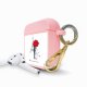 Housse pour Airpods silicone liquide rose Amour à Paris Motif Ecriture Tendance La Coque Francaise