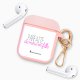 Housse pour Airpods silicone liquide rose Parfaite mère fille Motif Ecriture Tendance La Coque Francaise