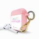 Housse pour Airpods silicone liquide rose Parfaite mère fille Motif Ecriture Tendance La Coque Francaise