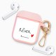 Housse pour Airpods silicone liquide rose Rêver Motif Ecriture Tendance La Coque Francaise