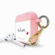 Housse pour Airpods silicone liquide rose Rêver Motif Ecriture Tendance La Coque Francaise