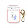 Housse pour Airpods silicone liquide rose Girl Boss Motif Ecriture Tendance La Coque Francaise