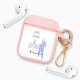 Housse pour Airpods silicone liquide rose Girl Boss Motif Ecriture Tendance La Coque Francaise