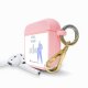 Housse pour Airpods silicone liquide rose Girl Boss Motif Ecriture Tendance La Coque Francaise