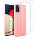 Coque Samsung Galaxy A02S Silicone liquide Rose + 2 Vitres en Verre trempé Protection écran Antichocs