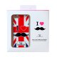 Coque rigide I love moustache Angleterre Gentleman Club pour iPhone 5