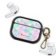 Housse pour Airpods Pro silicone liquide noir Triangles multicolors Motif Ecriture Tendance La Coque Francaise