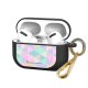 Housse pour Airpods Pro silicone liquide noir Triangles multicolors Motif Ecriture Tendance La Coque Francaise