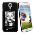 Coque Noire Toucher Gomme Licence Eleven Paris Motif Kate Moss Compatible Samsung Galaxy S4 i9505