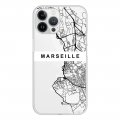 Coque iPhone 13 Pro Max 360 intégrale transparente Carte de Marseille Tendance La Coque Francaise.