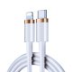 Câble lightning Type C 20W à charge rapide Blanc 2m  Compatible avec les téléphones de la marque Apple iPhone 13 Pro Max 
