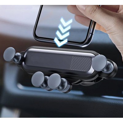 Support Voiture rétractable sur grille d'aération Noir Compatible avec les téléphones de la marque Apple iPhone 13 