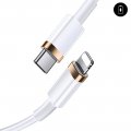 Câble lightning Type C 20W à charge rapide Blanc 2m  Compatible avec les téléphones de la marque Apple iPhone 13 