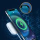 Chargeur à induction avec charge rapide magnétique extra-fin Blanc Compatible avec Apple iPhone 13 Pro
