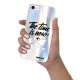 Coque iPhone 7/8/ iPhone SE 2020 silicone fond holographique The time is Now Design Evetane