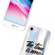 Coque iPhone 7/8/ iPhone SE 2020 silicone fond holographique The time is Now Design Evetane