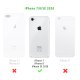 Coque iPhone 7/8/ iPhone SE 2020 silicone fond holographique The time is Now Design Evetane