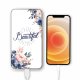 Batterie verre trempé 8000mAh Beautiful Motif Ecriture Tendance Evetane