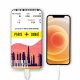 Batterie verre trempé 8000mAh Blllet Paris-Dubaî Motif Ecriture Tendance Evetane