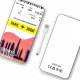 Batterie verre trempé 8000mAh Blllet Paris-Dubaî Motif Ecriture Tendance Evetane