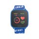Montre connectée Bluetooth Enfant avec contrôle de la musique,distance parcourue,moniteur fréquence cardiaque - Bleu