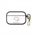 Housse pour Airpods silicone liquide rose Coeur Noir Amour Motif Ecriture Tendance La Coque Francaise