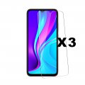 Lot de 3 vitres en verre trempé Compatible  Xiaomi Redmi 9C 