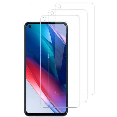 Lot de 3 vitres en verre trempé Compatible  Oppo Find X3 Pro