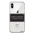 Coque iPhone X/Xs rigide transparente Princesse à temps plein Dessin Evetane