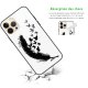 Coque iPhone 13 Pro Coque Soft Touch Glossy Plume Design Evetane