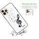 Coque iPhone 13 Pro Coque Soft Touch Glossy Note de Musique Design Evetane