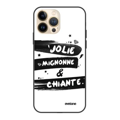 Coque iPhone 13 Pro Coque Soft Touch Glossy Jolie Mignonne et chiante Design Evetane