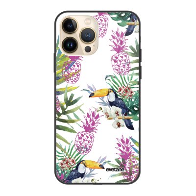 Coque iPhone 13 Pro Coque Soft Touch Glossy Jungle Tropicale Design Evetane