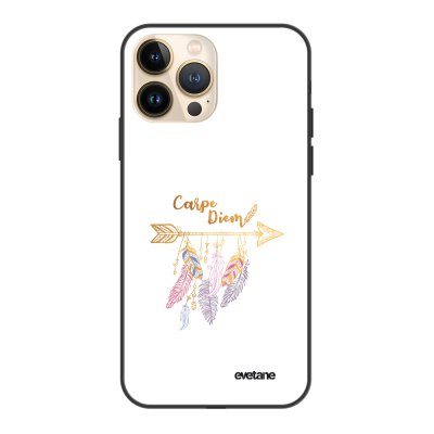 Coque iPhone 13 Pro Coque Soft Touch Glossy Carpe Diem Or Design Evetane