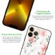 Coque iPhone 13 Pro Coque Soft Touch Glossy Orchidées Design Evetane