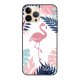 Coque iPhone 13 Pro Coque Soft Touch Glossy Flamant Tropical Design Evetane