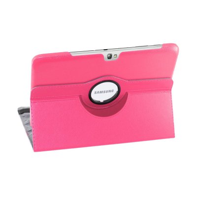 Etui 360 en similicuir rose pour Samasung Galaxy Note 10.1 N8000