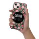 Coque iPhone 13 Coque Soft Touch Glossy La Vie en Rose Design Evetane