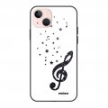Coque iPhone 13 Coque Soft Touch Glossy Note de Musique Design Evetane