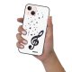 Coque iPhone 13 Coque Soft Touch Glossy Note de Musique Design Evetane