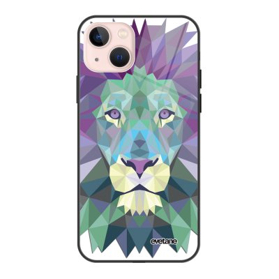 Coque iPhone 13 Coque Soft Touch Glossy Lion Pastelle Design Evetane