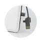 Batterie externe 10 000 mAh Travel compatible Lightning & Micro USB - Blanc