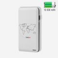 Batterie blanc Travel Motif Ecriture Tendance Evetane