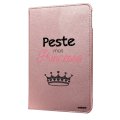 Etui iPad Mini rigide rose gold Peste mais Princesse Ecriture Tendance et Design Evetane