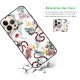 Coque iPhone 13 Pro Max Coque Soft Touch Glossy Serpents et fleurs Design Evetane