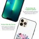 Coque iPhone 13 Pro Max Coque Soft Touch Glossy Crâne floral Design Evetane